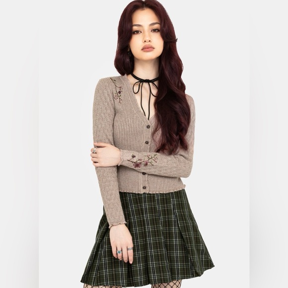 Disturbia Tantra Floral Beetle Embroidered Cardigan size XL - Picture 3 of 9